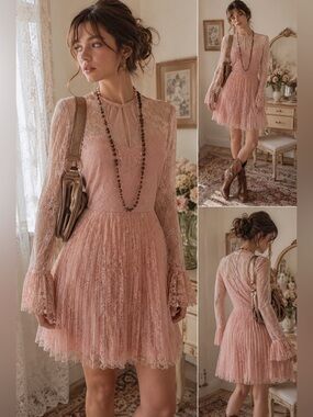H&M | Dresses | Hm Divided Blush Pink Lace Dress | Poshmark H&M | Dresses | Hm Divided Blush Pink Lace Dress | Poshmark